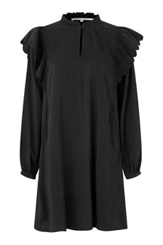 SECOND FEMALE KJOLE, TERRA FRILL DRESS, BLACK